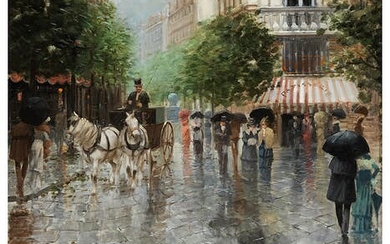 Fernand Toussaint, 1873 Brüssel – 1955/56, STRASSENANSICHT IN PARIS