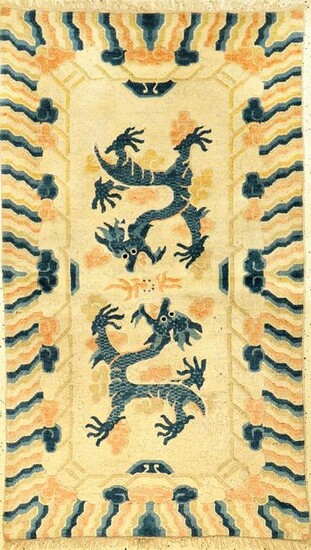Fine Ningxia 'Dragon Rug' (Qing Dynasty)