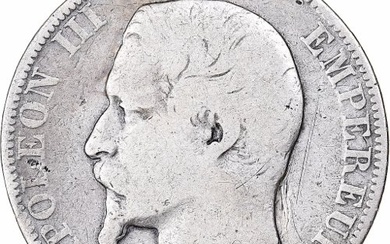 France, Napoleon III, 2 Francs, 1856, Strasbourg, Small BB, Silver,...