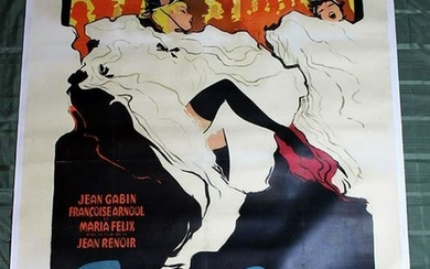 French Cancan (1955) 45" x 62" French Movie Poster LB