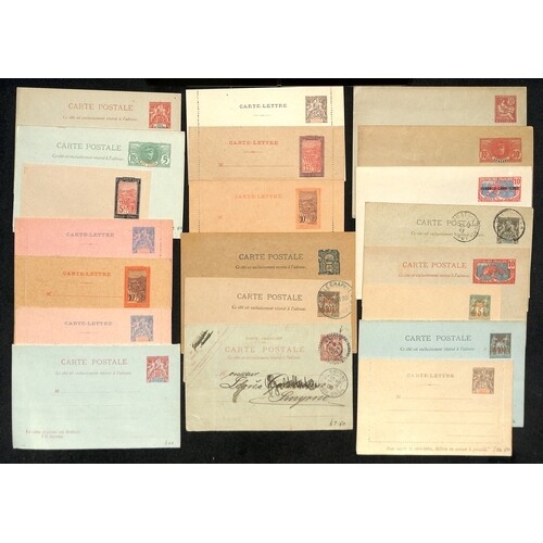 French Colonies - Postal Stationery. c.1890-1950 Unused and ...