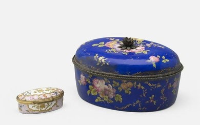 French, Covered boxes, set of two