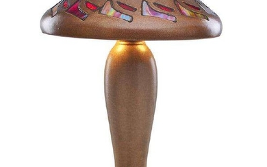 Fulper Pottery - Vasekraft Leaded Glass Lamp c1910