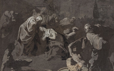 GIOVANNI DOMENICO TIEPOLO (1727 / 1804) "Biblical Scene"