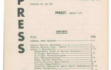 Gemini 7 Press Kit