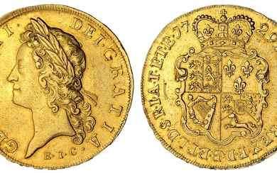 George II (1727-1760), 'East India Company', Five-Guineas, 1729 TERTIO