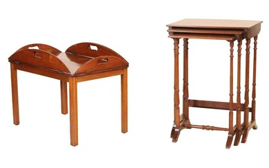 George III Style Mahogany Butler's Tray Table