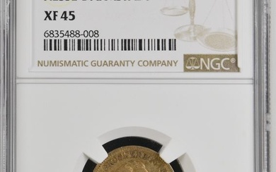 Germany: Hessen-Darmstadt 1875 H Gold 10 Mark Ludwig III NGC XF 45