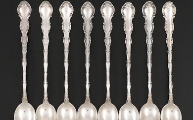 Gorham "Strasbourg" Sterling Silver Iced Tea Spoons, Late 19th Century
