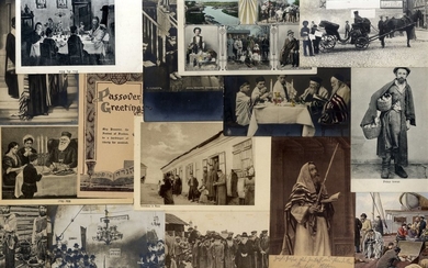 Group of 21 Postcards of Jewish Life in Europe in the Early 20th Century