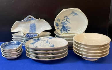 Grouping of Japanese Porcelain Dishes