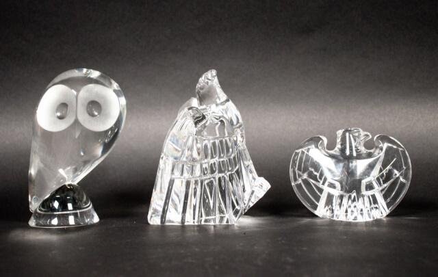 Grouping of Steuben Crystal Animals