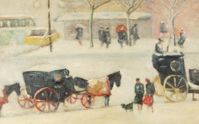 Guy Carleton Wiggins (American, 1883-1962) "Winter at