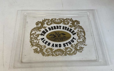 HORSE RACING INTEREST; a vintage clear plastic tray inscribed 'The...