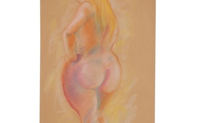 Hendrik Grise Nude Figure Pastel Drawing