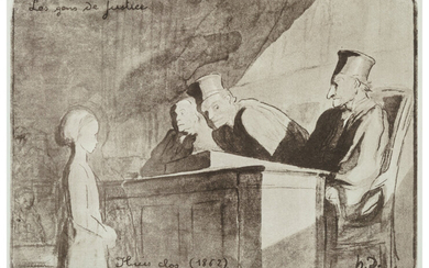 Honoré Daumier (1808-1879), Huis Clos, from Les Gens du Justice