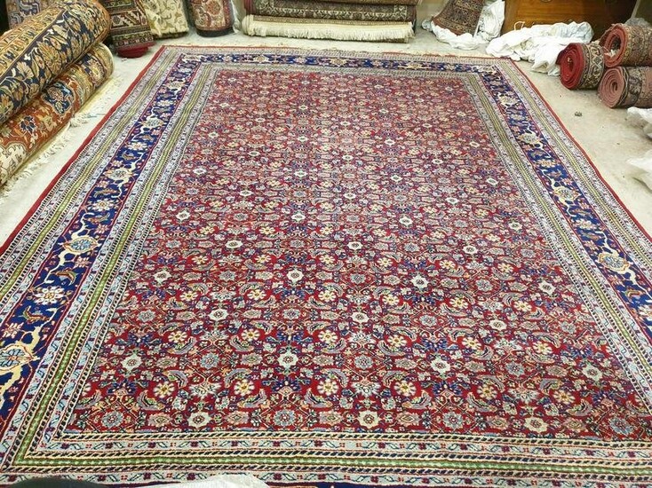 Indo Persian Herati Style Oriental Rug Carpet