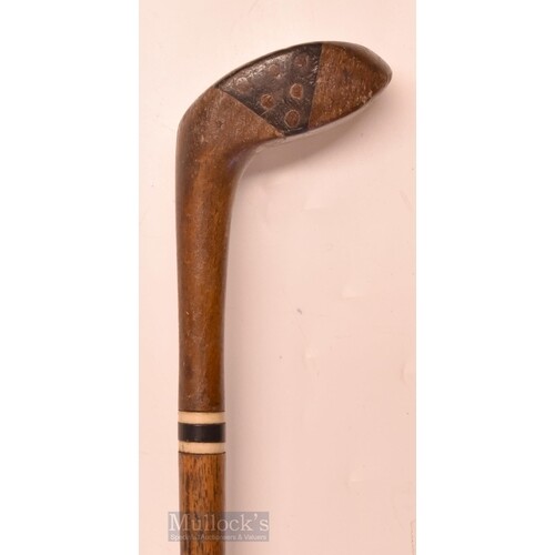 Interesting Early Sunday Golf Walking Stick fitted with pers...