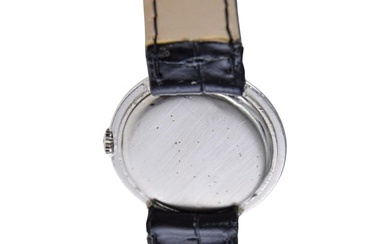 J.W Benson White Gold-Filled Watch
