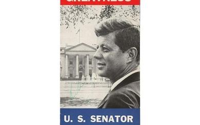 John F. Kennedy 1960 Presidential Campaign Brochure
