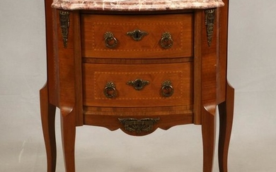 LOUIS XV STYLE, MARBLE TOP CONSOLE