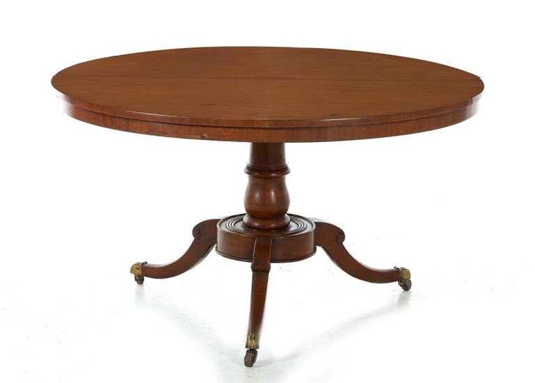 Late Regency mahogany tilt-top breakfast or center table