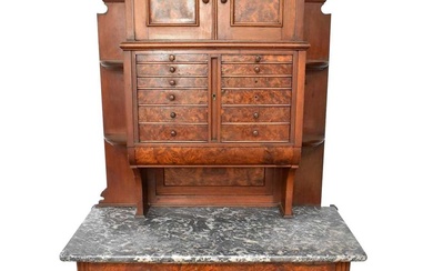 Late Victorian mahogany dentist's cabinet