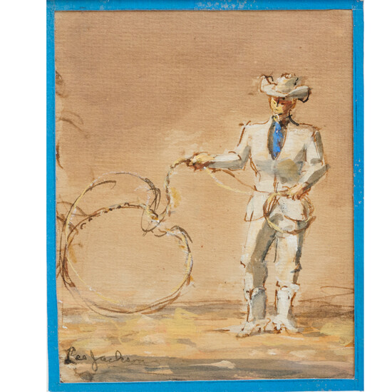 Lee Jackson, cowboy painting
