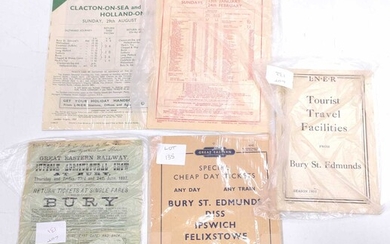 Lot details Collection of ephemera relating to Bury St...