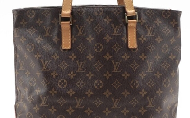Louis Vuitton Cabas Piano Tote Bag in Monogram Canvas and Vachetta Leather