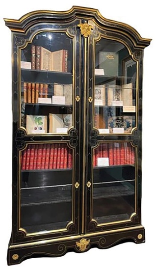 Louis XIV Ebonized Bookcases