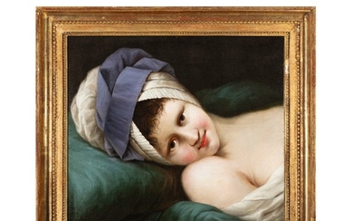 MATTHEW WILLIAM PETERS RA (1742 - 1814) A Woman in Bed (Lydi...