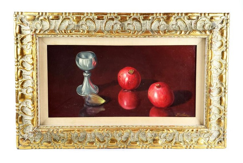 Magnificent T. Amiry Oil on Canvas "Still Life Fruits"