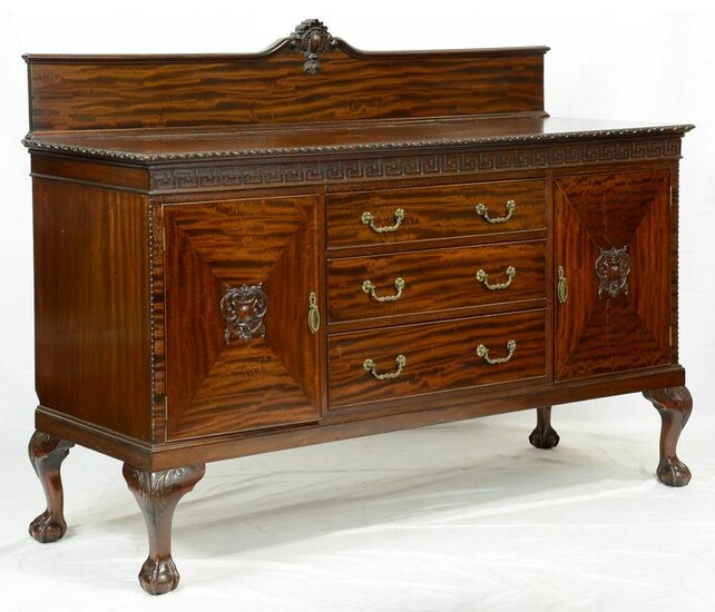 Mahogany Chippendale Style Ball & Claw Sideboard