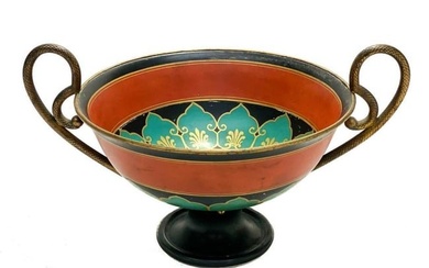 Manufacture De Sevres Etruscan Coupe With Gilt Bronze Twin Handles, 1848