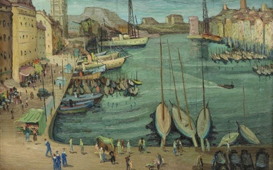 ** Marcel Dyf 1899-1985 (French) Le port de Marseille...