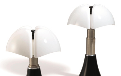 Martinelli Luce | COUPLE METAL TABLE LAMPS 'PIPISTRELLO'