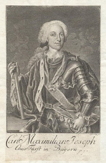 Maximilian III Joseph Duke of Bavaria by Sysang 1750