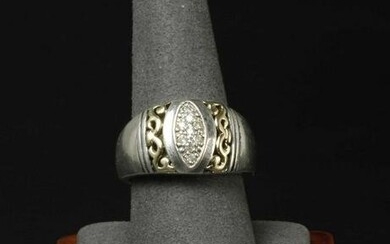Men's sterling silver ring, marked" 925"