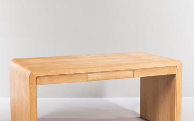 Modern White Oak-veneer Desk