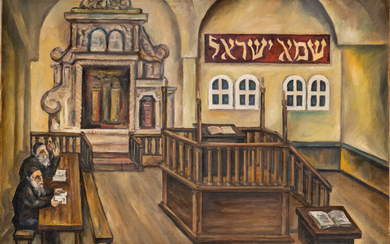 Natan Altman (1889-1970), In the Synagogue