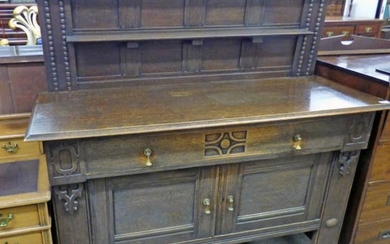 OAK SIDEBOARD IN THE ARTS AND CRAFTS STYLE WITH...