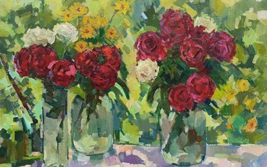 Oil painting Roses Peter Tovpev