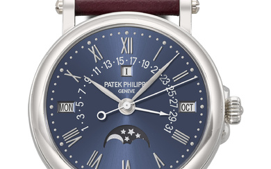 PATEK PHILIPPE. THE ONLY KNOWN AND HIGHLY ATTRACTIVE PLATINUM AUTOMATIC...