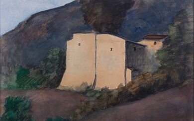 Paesaggio, 1961, Nino Tirinnanzi (Greve in Chianti (Fi) 1923 - Firenze 2003)