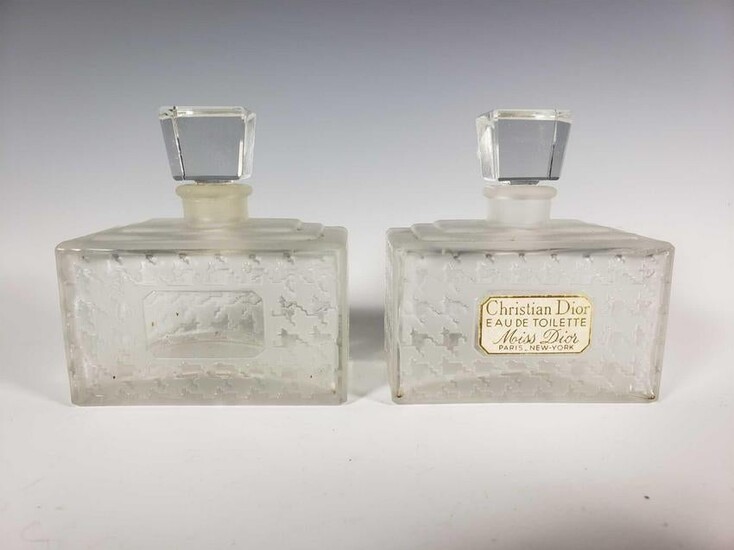 Pair of Christian Dior Perfume Bottles