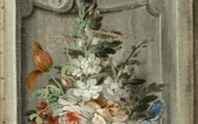Pair of Decorative Continental Paintings of Urns