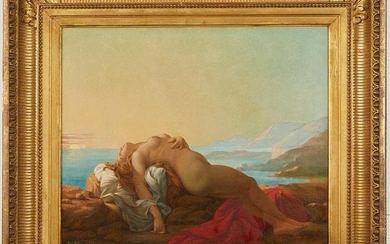 Paul Nanteuil "Ariadne Abandoned" Oil on Canvas