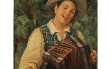 NICOLA BIONDI (1866/1929) "Musicante" - "Musician"