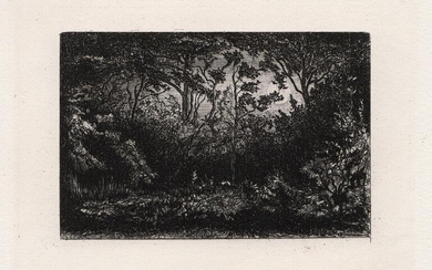 Philip Gilbert Hamerton Landscape 1874 Etching Signed